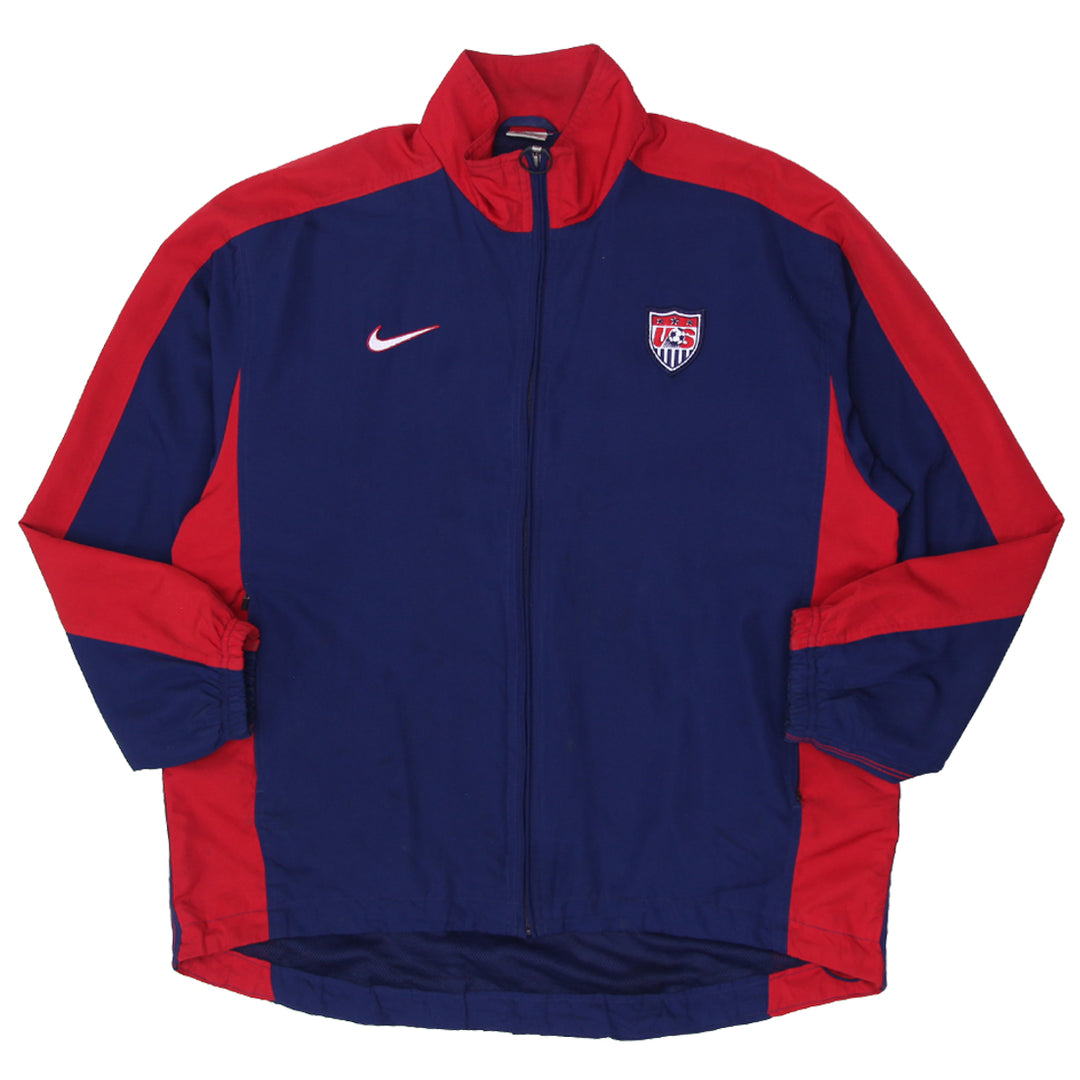 Vintage Nike Soccer USA Jacket Size Medium, 2000's Navy / Red - Fashion Rerun Vintage Migration_Jacket
