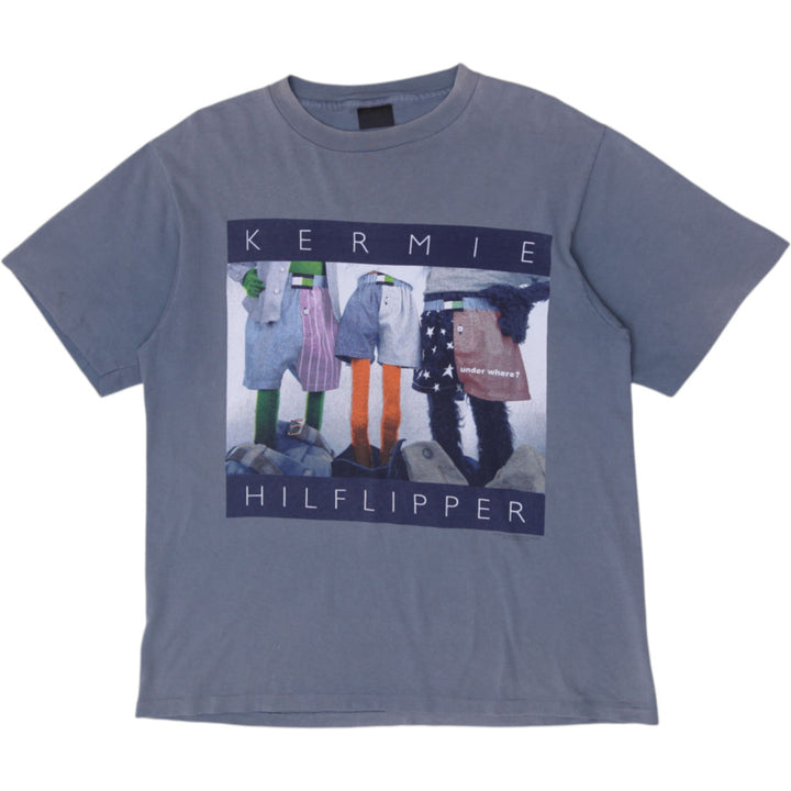 Vintage 90s Kermit Muppets Tommy Hilfiger Parody T-Shirt Size XL