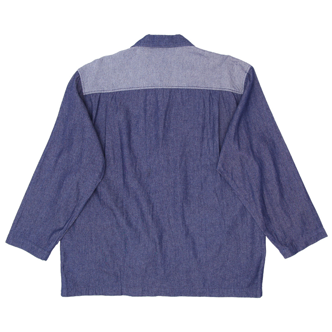 Mens Bonskip Collection Embroidered Denim Shirt