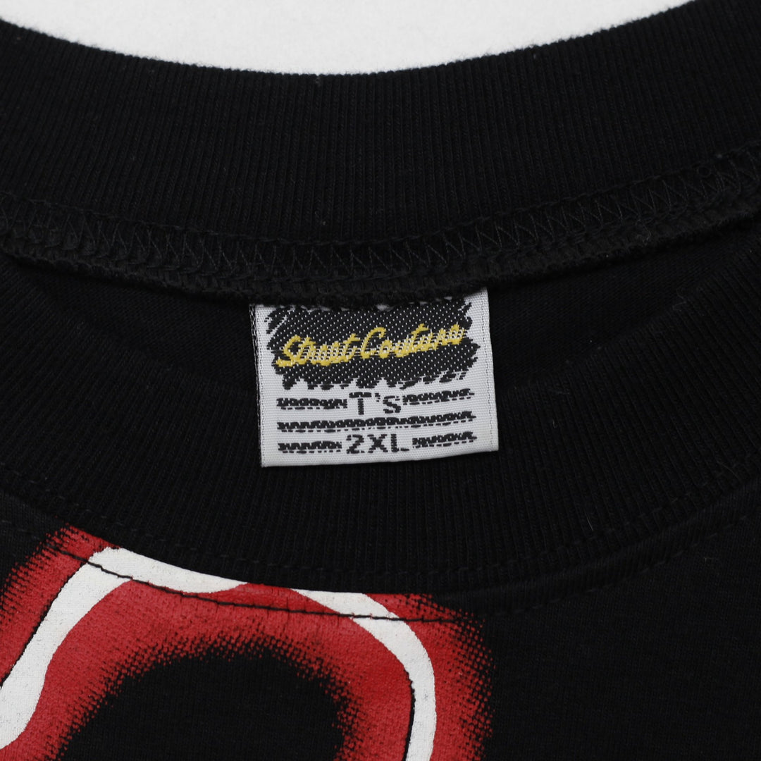 Mens Chicago Bulls 6 Time Champions NBA Boot Leg Lightning T-Shirt Size 2XL | Migration_T-Shirts - Back View | Fashion Rerun