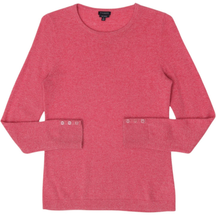 Ladies Talbots Pure Cashmere Crewneck Sweater Size S