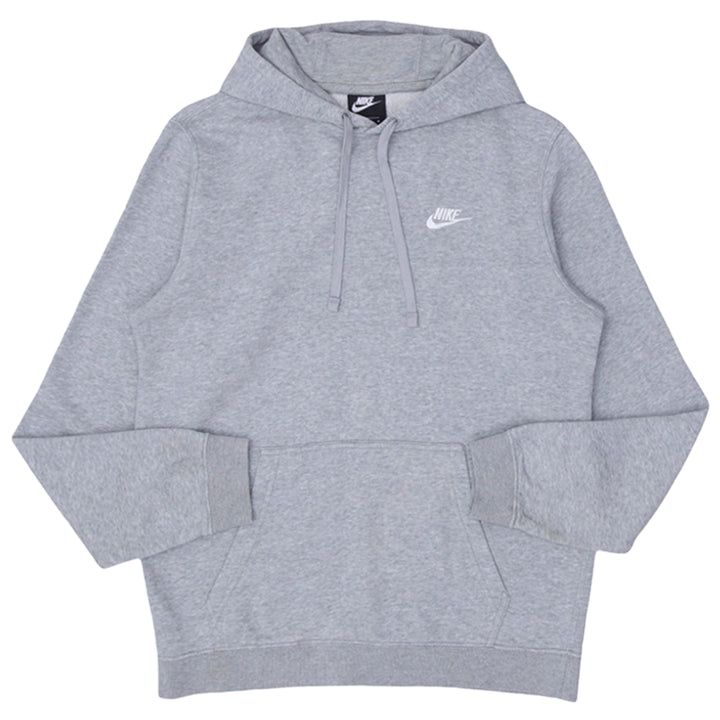 Mens Nike Embroidered Gray Pullover Hoodie - Fashion Rerun Vintage Migration_Sweaters