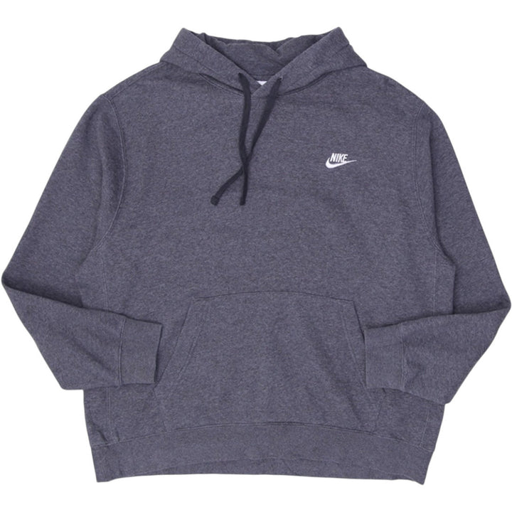 Mens Nike Hoodie Gray Pullover Logo Essential Streetwear