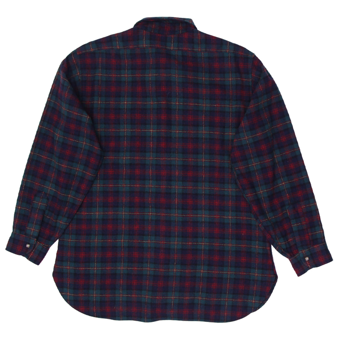 Vintage Pendleton 100% Virgin Wool Made In USA Flannel Shirt
