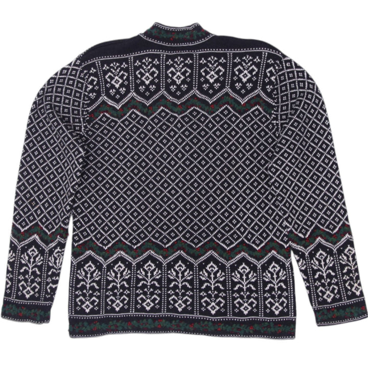 Vintage Talbots Nordic Fair Isle 100% Cotton Sweater | Migration_Jumper & Knitwear - Side View | Fashion Rerun