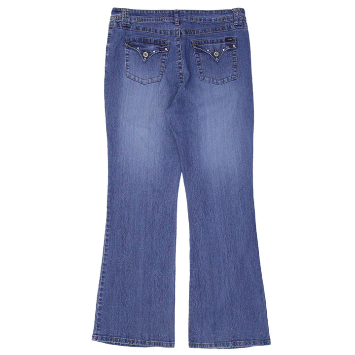 Y2K Ladies Angels Washed Flared Jeans