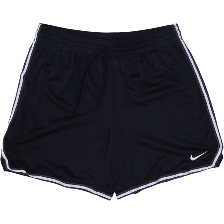 Mens Embroidered Nike Logo Black Mesh Sport Shorts
