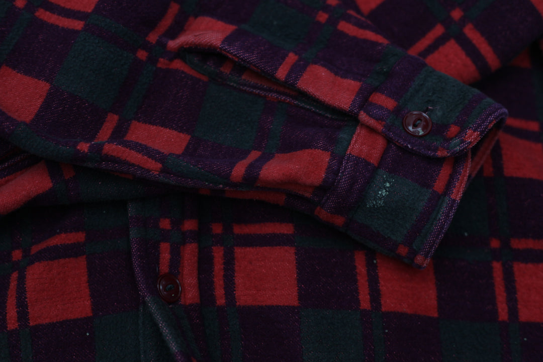 Vintage 60s 70s Champion Buffalo Plaid Heavy Flannel Shirt - Fashion Rerun Vintage Migration_Shirt
