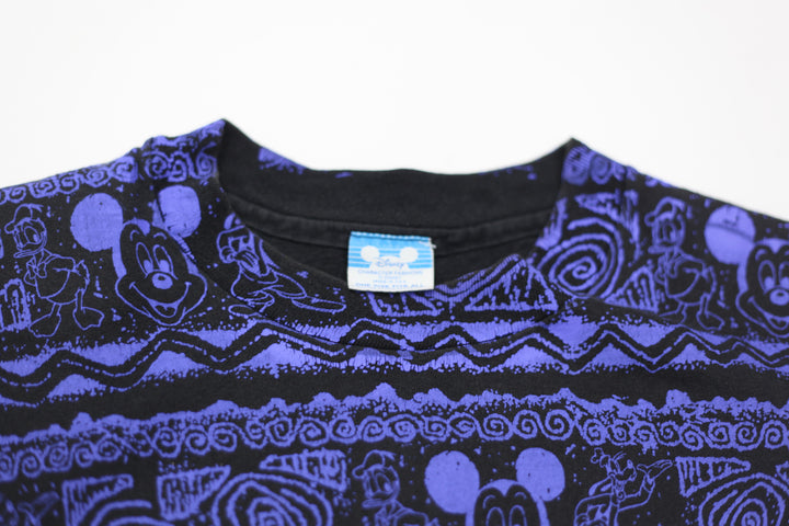 Vintage Mickey Mouse AOP T-Shirt S.Stitch Made in USA Disney One Size | Migration_T-Shirts UAENAT40 - Back Vi | Fashion Rerun