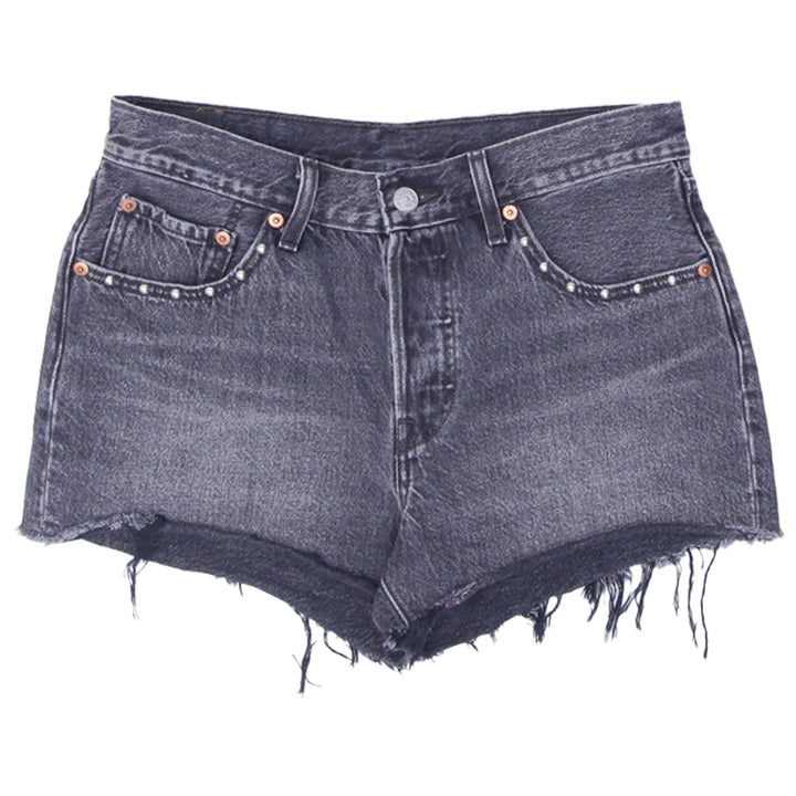 Ladies Levis 501 Button Fly Denim Shorts
