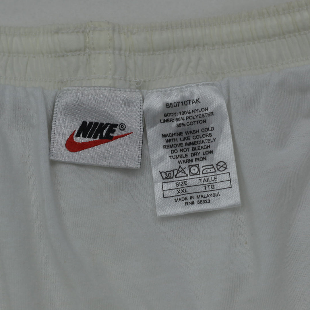 90's Vintage Nike Embroidered White Nylon Shorts - Fashion Rerun Vintage Migration_Shorts