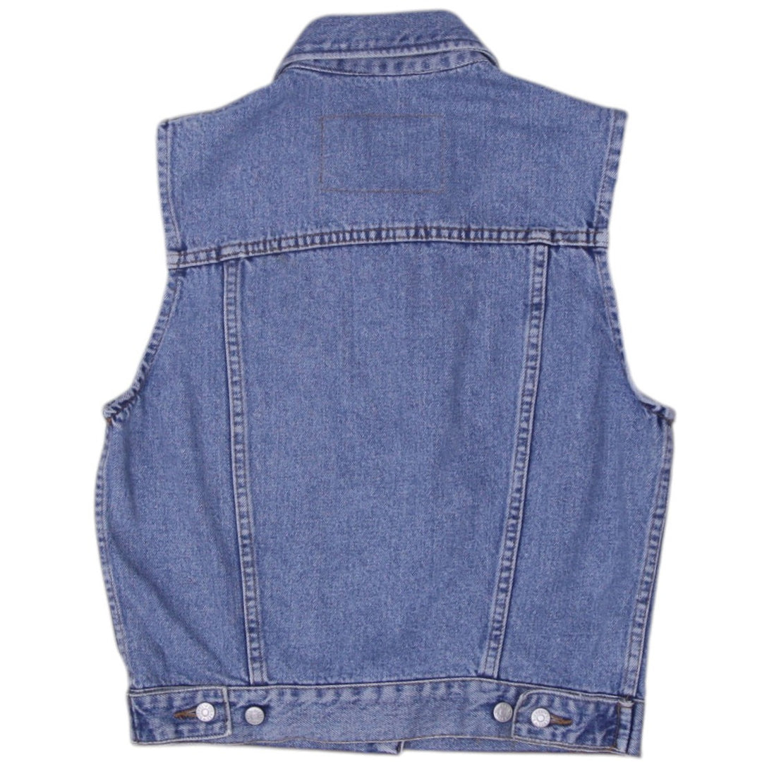 Y2K Ladies Diesel Denim Button Sleeveless Vest Top | Migration_Y2K Tops - Side View | Fashion Rerun