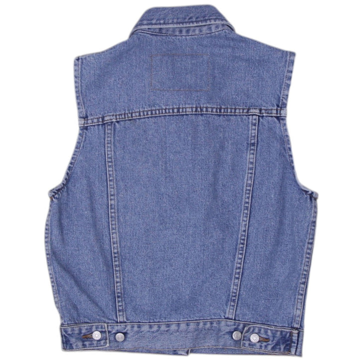 Y2K Ladies Diesel Denim Button Sleeveless Vest Top | Migration_Y2K Tops - Side View | Fashion Rerun