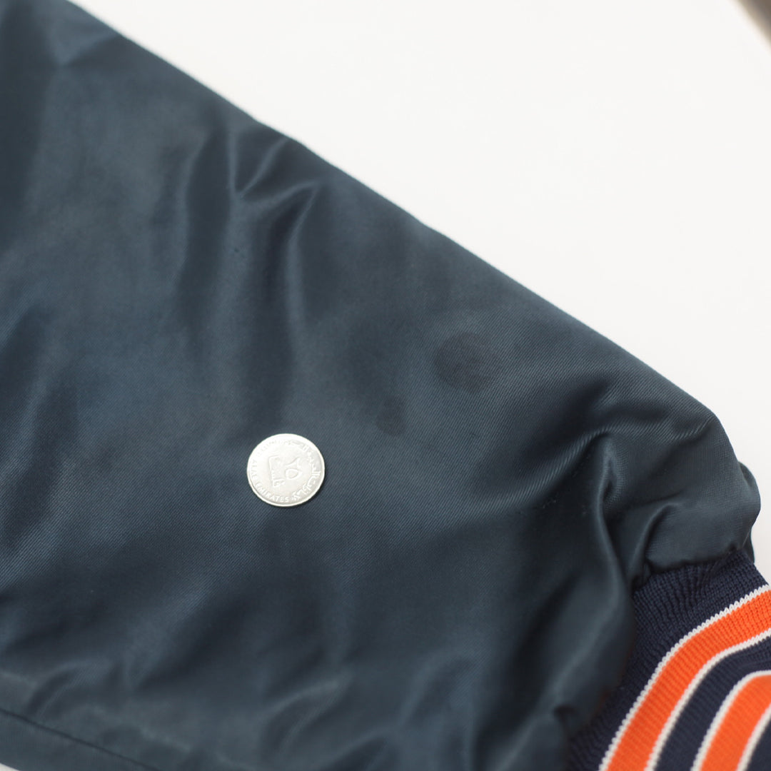 Vintage Chalk Line NFL Chicago Bears Quilt Lined Jacket Made in USA XL - Fashion Rerun Vintage Migration_Jacket