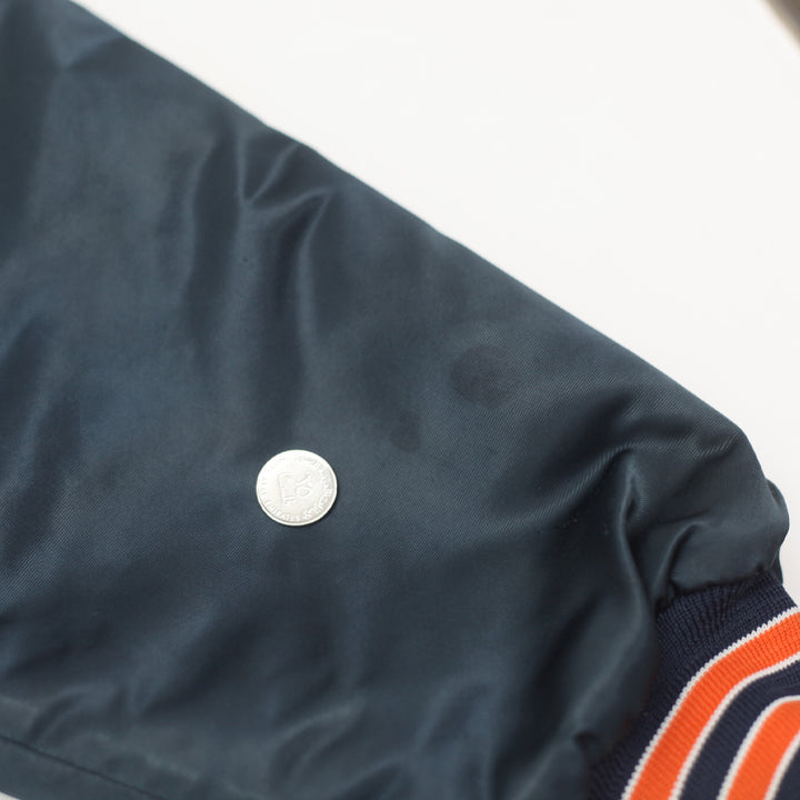 Vintage Chalk Line NFL Chicago Bears Quilt Lined Jacket Made in USA XL - Fashion Rerun Vintage Migration_Jacket