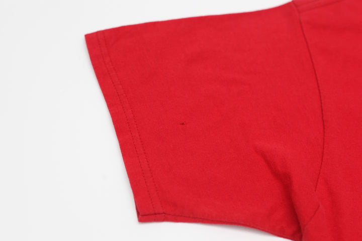 Vintage NBA Chicago Bulls T-Shirt Red Logo 7 L