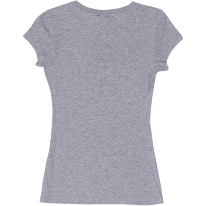 Y2K Ladies Paul Frank Graphic Grey Short Sleeve Cotton Tee Size S