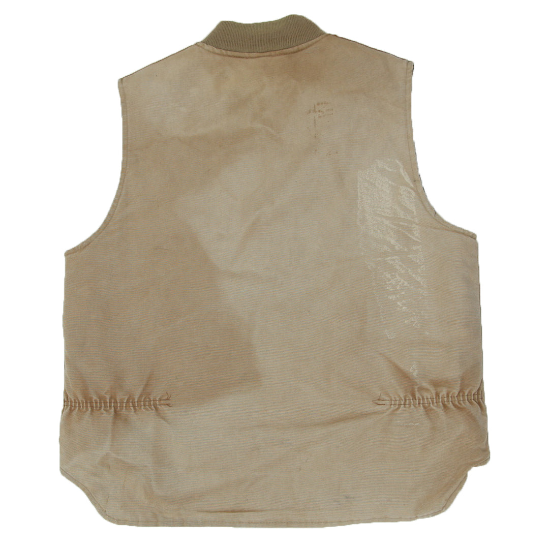 Vintage Carhartt V0186 Brown Quilted Lined Vest