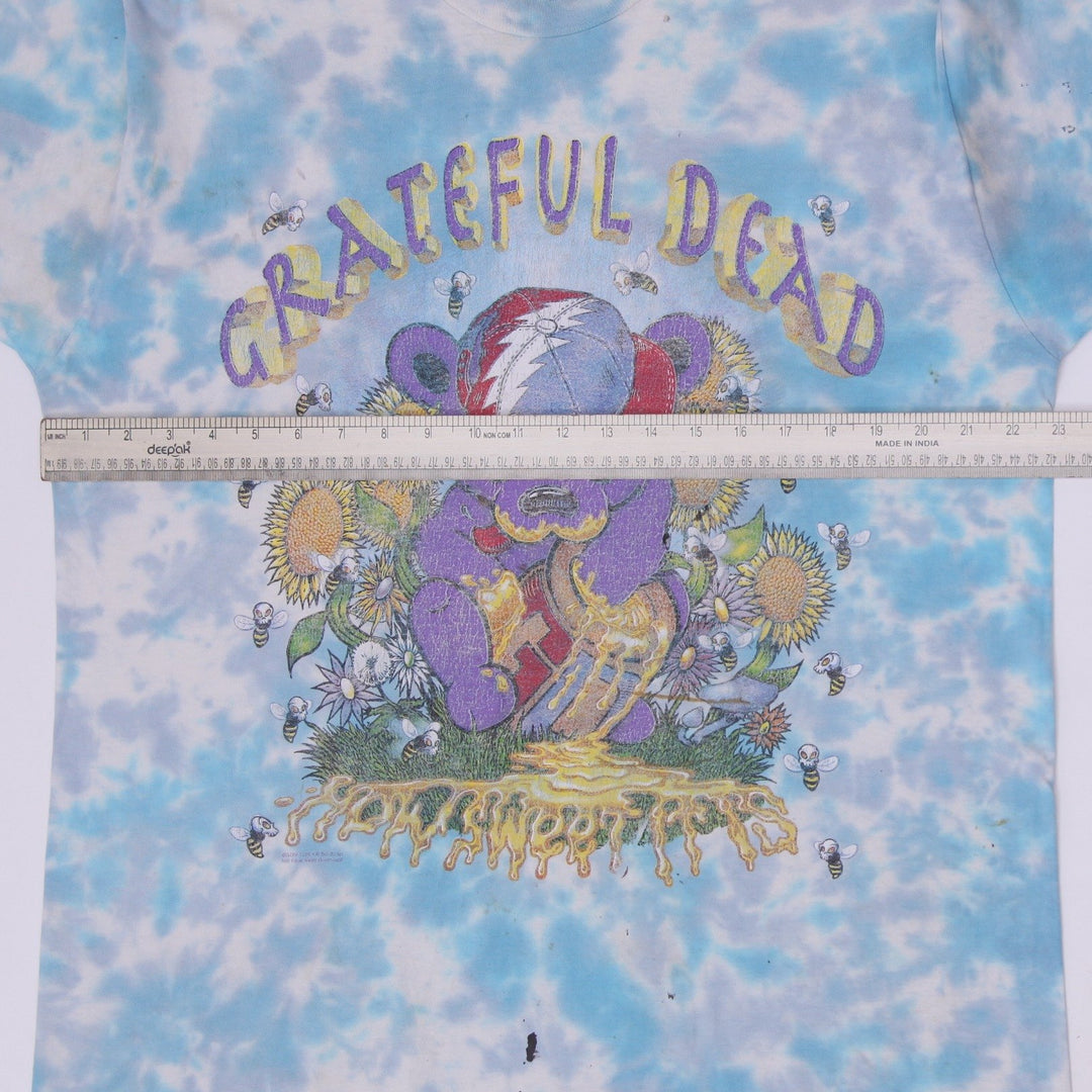 Vintage 1996 Grateful Dead Honey Bear Sunflower Tie-Dye T-Shirt XL Made In USA