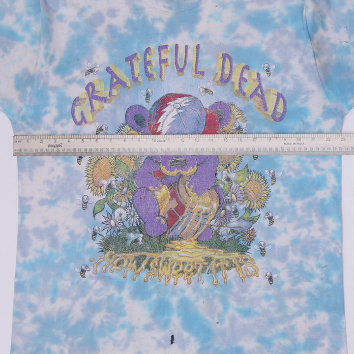 Vintage 1996 Grateful Dead Honey Bear Sunflower Tie-Dye T-Shirt XL Made In USA