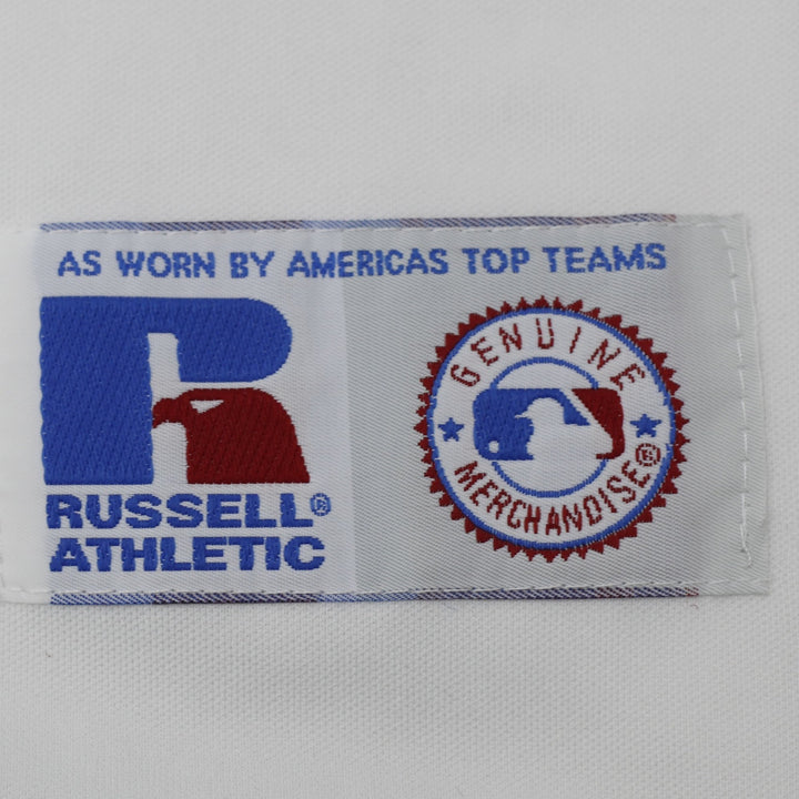 Vintage Mens Russell Athletic Blue Jays Baseball Jersey White L | Migration_Jerseys - Detail View | Fashion Rerun