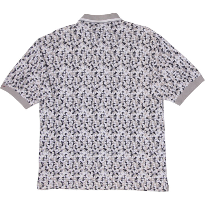 Mens Greg Norman Patterned Cotton Casual Polo T-Shirt Size L