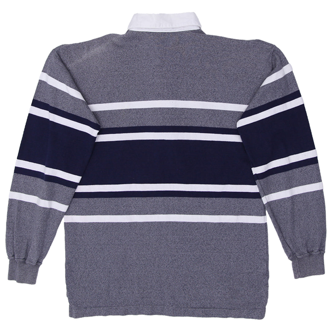 Mens Eddie Bauer Striped Rugby Shirt - Fashion Rerun Vintage Migration_T-Shirt