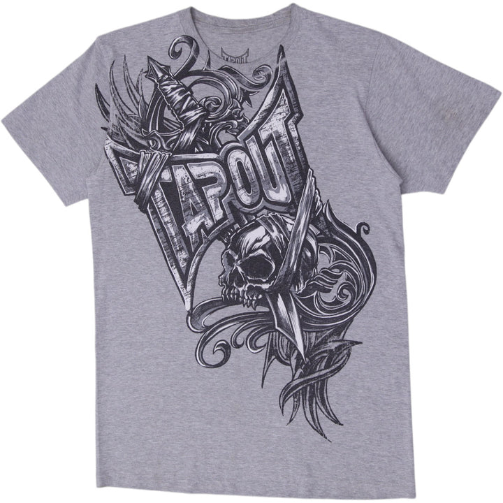 Y2K Mens Skull & Sword Graphic T-Shirt Size M