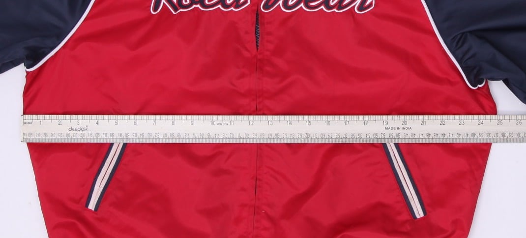 Y2K Mens Rocawear Navy Red Zip Up Bomber Jacket Size XL | Migration_Jackets - Alternate View | Fashion Rerun