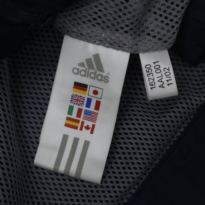 Vintage Mens Adidas Windbreaker Navy Full Zip Lightweight Sportswear L | Migration_Jackets - Detail View | Fashion Rerun