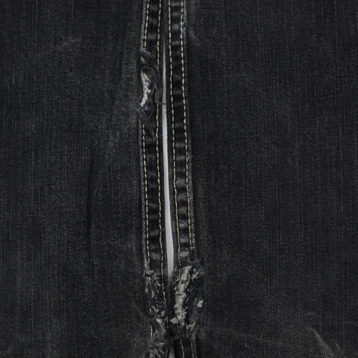Y2K Mens Ripped Denim Worn Look Distressed Black Jeans Size 36 | Migration_Jeans & Pants - Detail View | Fashion Rerun