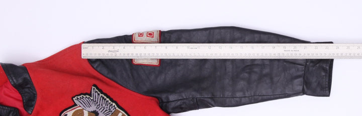 Vintage Grimsby Eagles Leather Varsity Jacket Made in Canada Size XL | Migration_Jackets MJ DROP - View 8 | Fashion Rerun