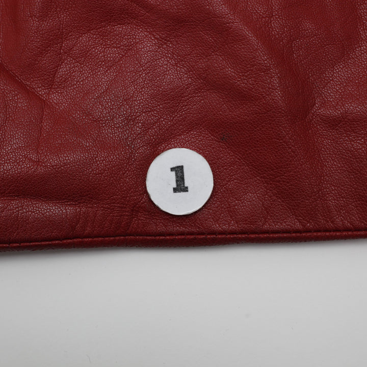Vintage UNIK Red Leather Biker Jacket Size L | Migration_Jackets MJ DROP - View 8 | Fashion Rerun