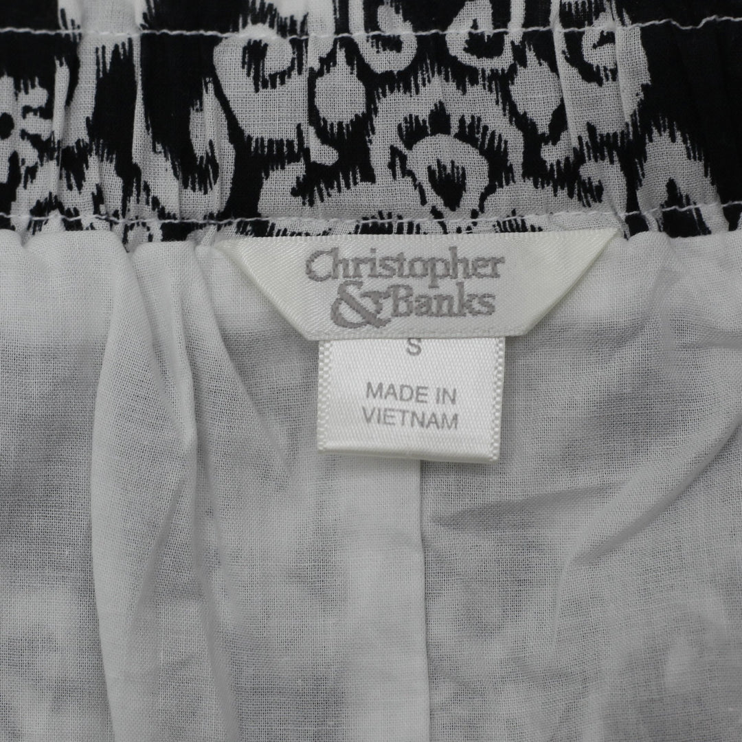 Y2K Ladies Christopher & Banks Boho Tiered Maxi Skirt Size S