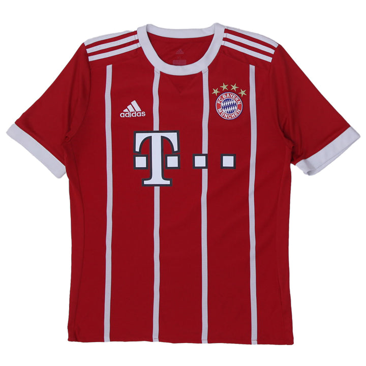 Mens Adidas FC Bayern Munich Home 2017/18 Youth Boys Football Shirt
