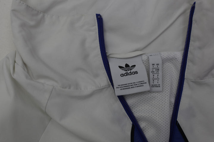 Men Adidas Originals Big Woven Trefoil Logo Track Jacket