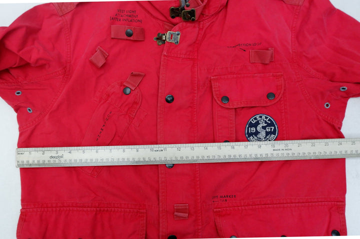 Vintage Polo Ralph Lauren Jacket USRL Naval Station Marine Navy Military Utility