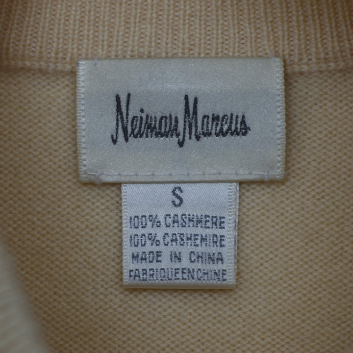 Ladies Neiman Marcus 100% Cashmere Mock Neck Turtleneck Sweater Size S