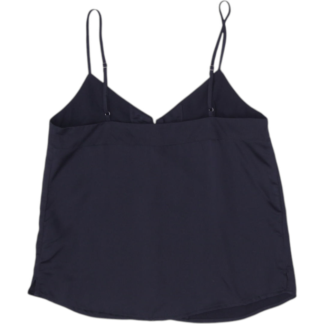 Y2K Ladies Abercrombie & Fitch Camisole Black Button V-Neck