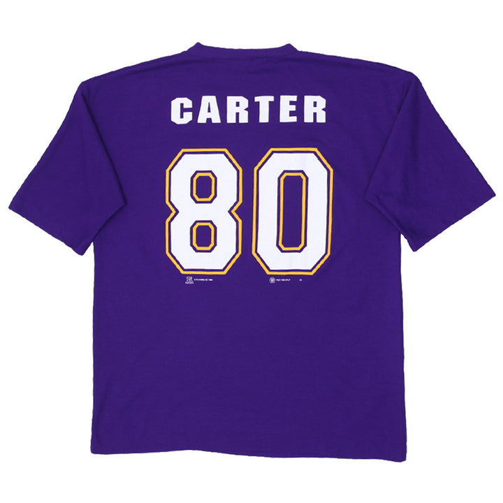 Vintage 1998 Minnesota Vikings Shirt Jersey #80 Carter Players NFL Men