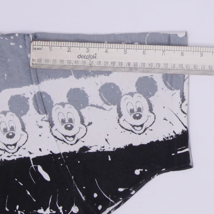 Vintage 90s Mickey Mouse Abstract Splatter All-Over Print T-Shirt USA Made OSFA