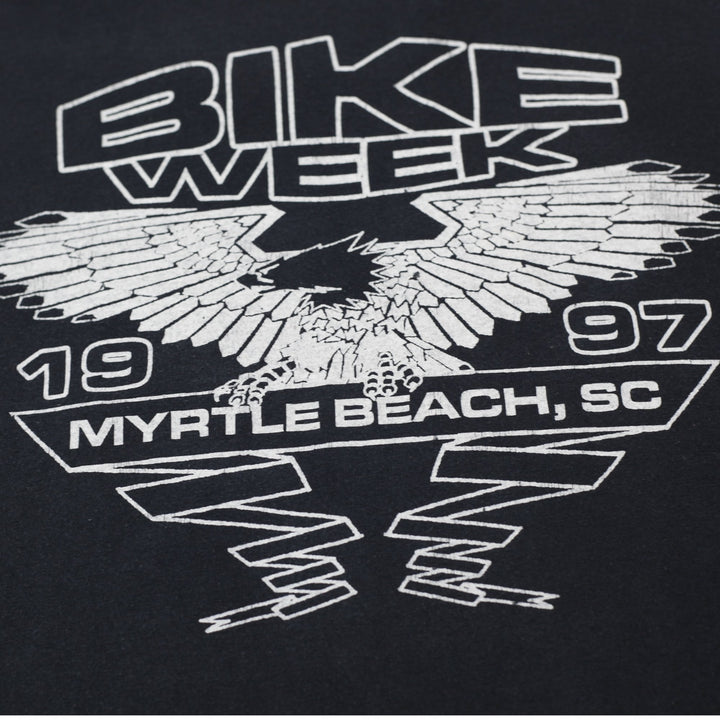 Vintage Ride With The Wind 1997 Bike Week Eagle Graphic T-Shirt Made In USA XL | Migration_T-Shirts - Detail | Fashion Rerun