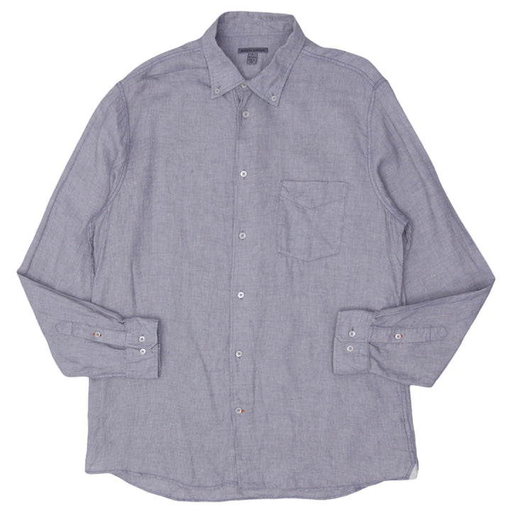 Mens Martin Gordon Long Sleeve Linen Shirt - Fashion Rerun Vintage Migration_Shirt