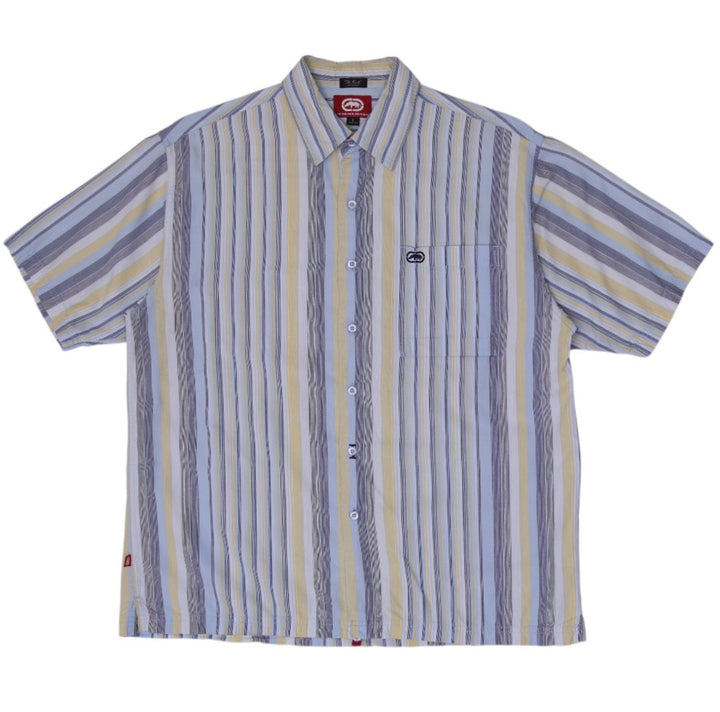 Mens Ecko Unltd The Knute Striped Button Down Shirt Size l