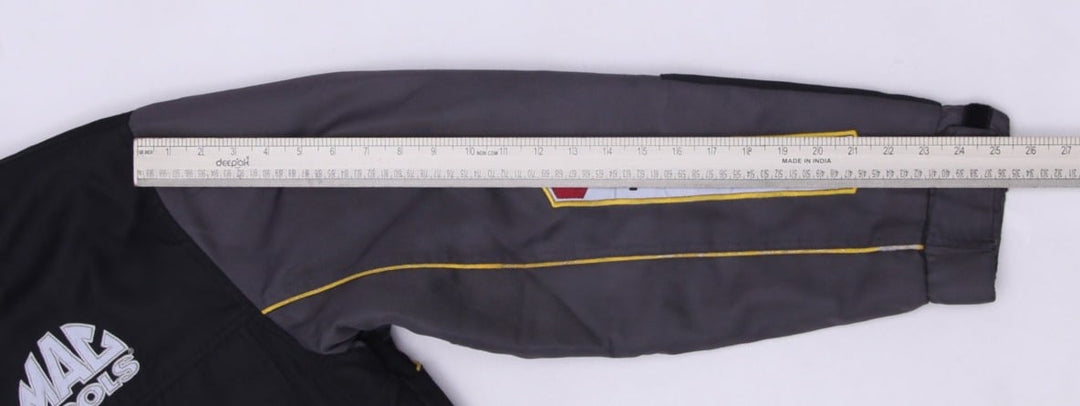 Vintage 90s Mac Tools Collared Work Full Zip Button Black Jacket L | Migration_Jackets - View 11 | Fashion Rerun