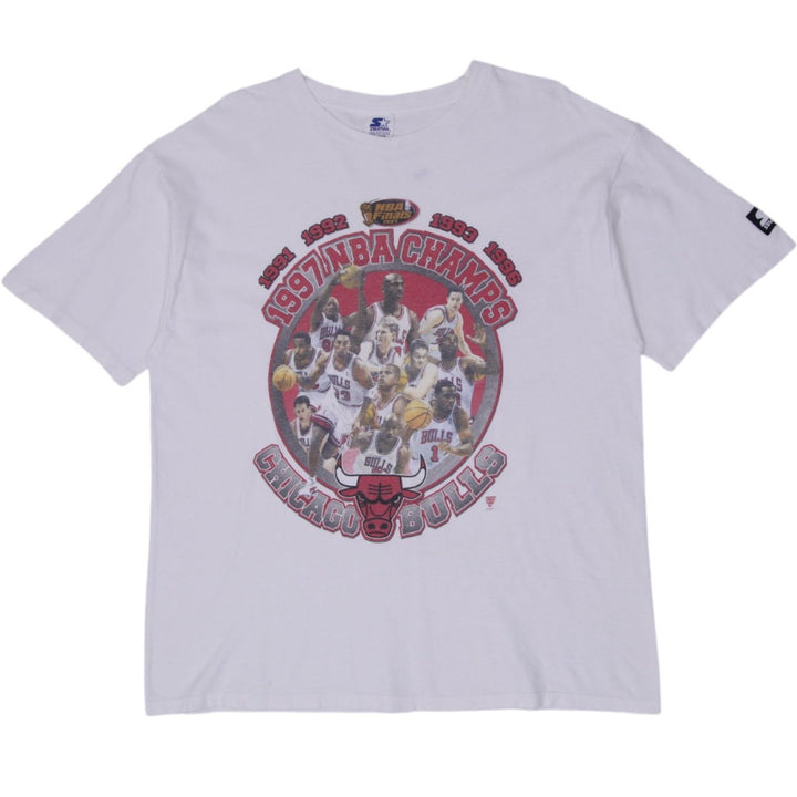 Vintage 1997 NBA Champs Chicago Bulls Starter T-Shirt Made In USA Size XL | Migration_T-Shirts | Fashion Rerun