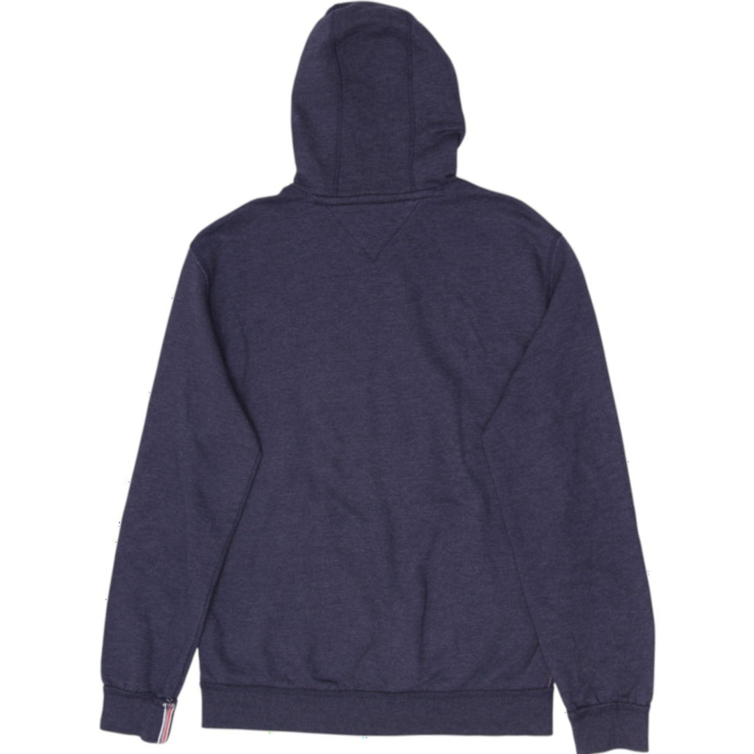 Mens Tommy Hilfiger Denim Graphic Logo Fleece Hoodie Navy Blue Size L