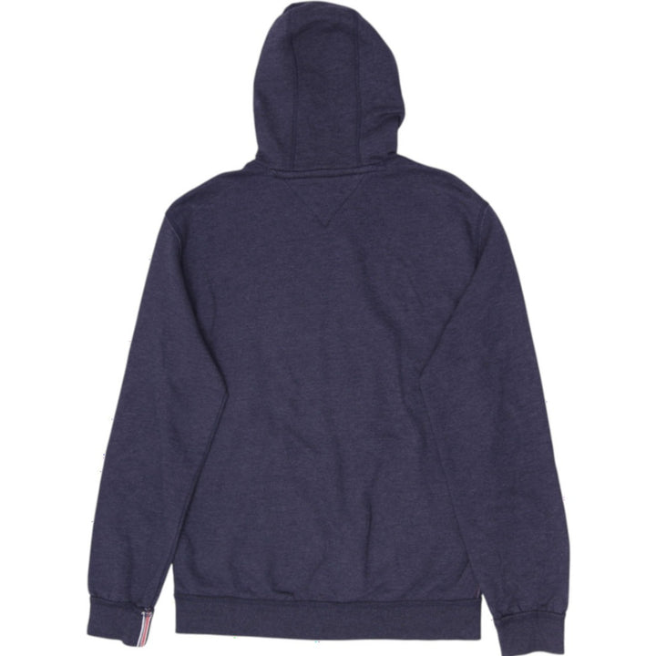 Mens Tommy Hilfiger Denim Graphic Logo Fleece Hoodie Navy Blue Size L
