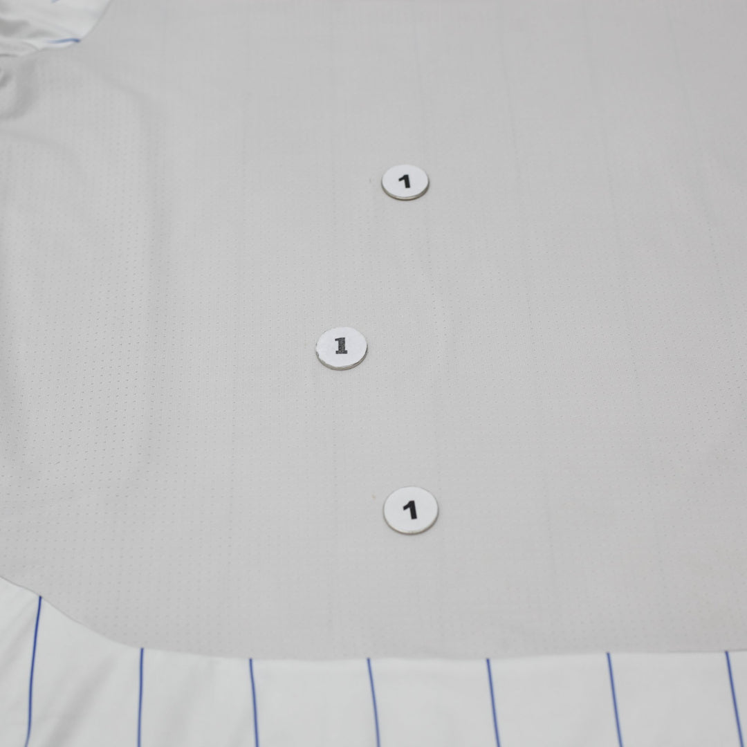 Mens Puma Italy Soccer Jersey White Pinstripe Dry Cell