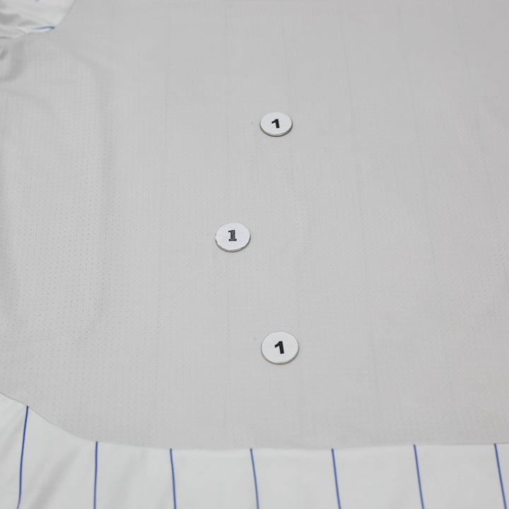 Mens Puma Italy Soccer Jersey White Pinstripe Dry Cell